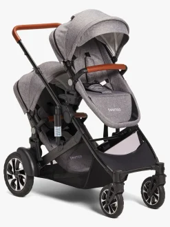 Beemoo Maxi 4 Twin Søskendesæde Grey Melange/Black