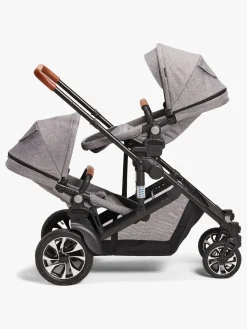 Beemoo Maxi 4 Twin Søskendevogn, Grey Melange/Black