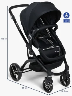 Beemoo Move 2-in-1 Kombivogn, Black
