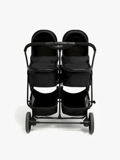 Beemoo Move Twin 2-in-1 Søskendevogn, Black