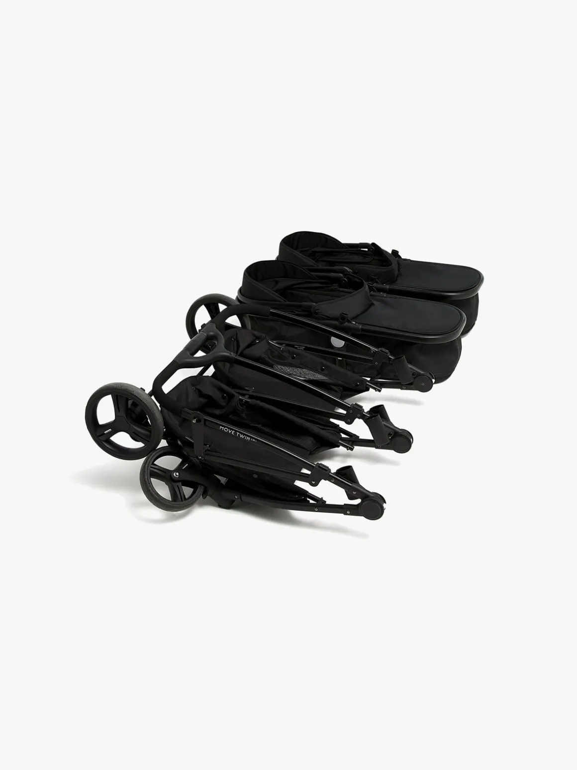 Beemoo Move Twin 2-in-1 Søskendevogn, Black