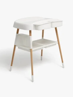 Beemoo Nordic Tremmeseng Puslebord & Skråstol, White/Wood