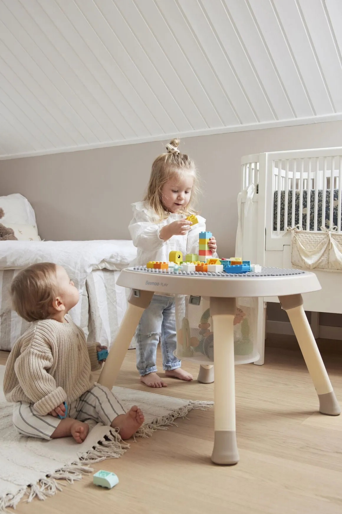 Beemoo PLAY Explore 3-in-1 Aktivitetscenter, Sand Beige