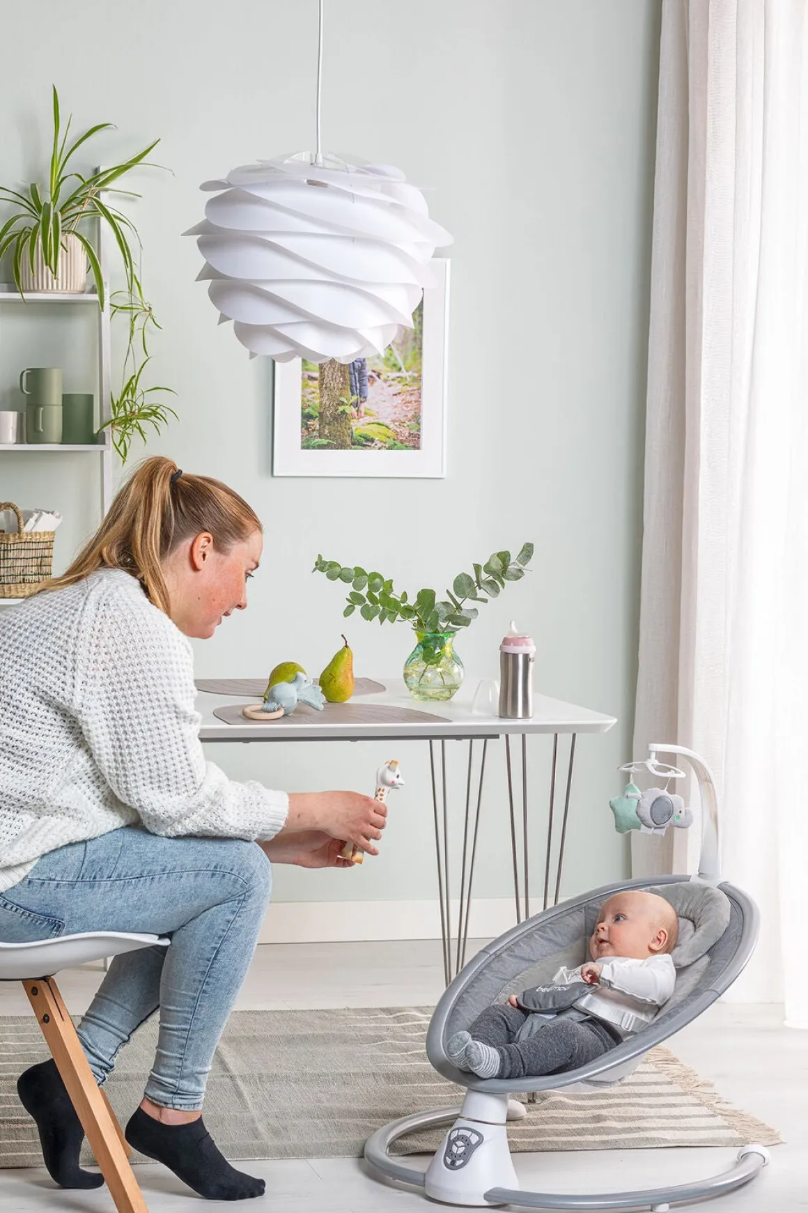 Beemoo PLAY Rocker Low Skråstol, Grey