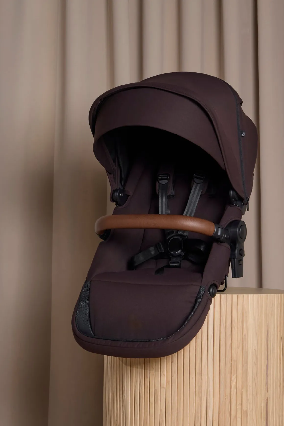 Beemoo Pro Max/Pro Multi 2 Søskendesæde, Espresso Brown