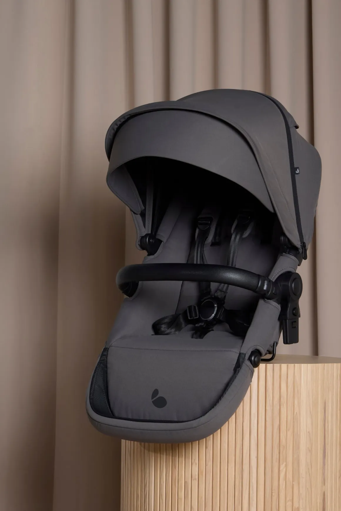 Beemoo Pro Max Søskendevogn, Mocha Grey