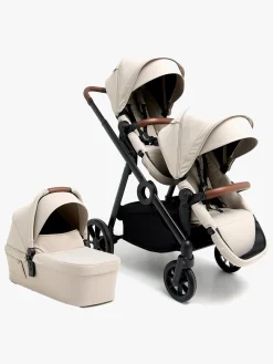 Beemoo Pro Multi 2 Søskendevogn inkl. Liggedel, Latte Beige