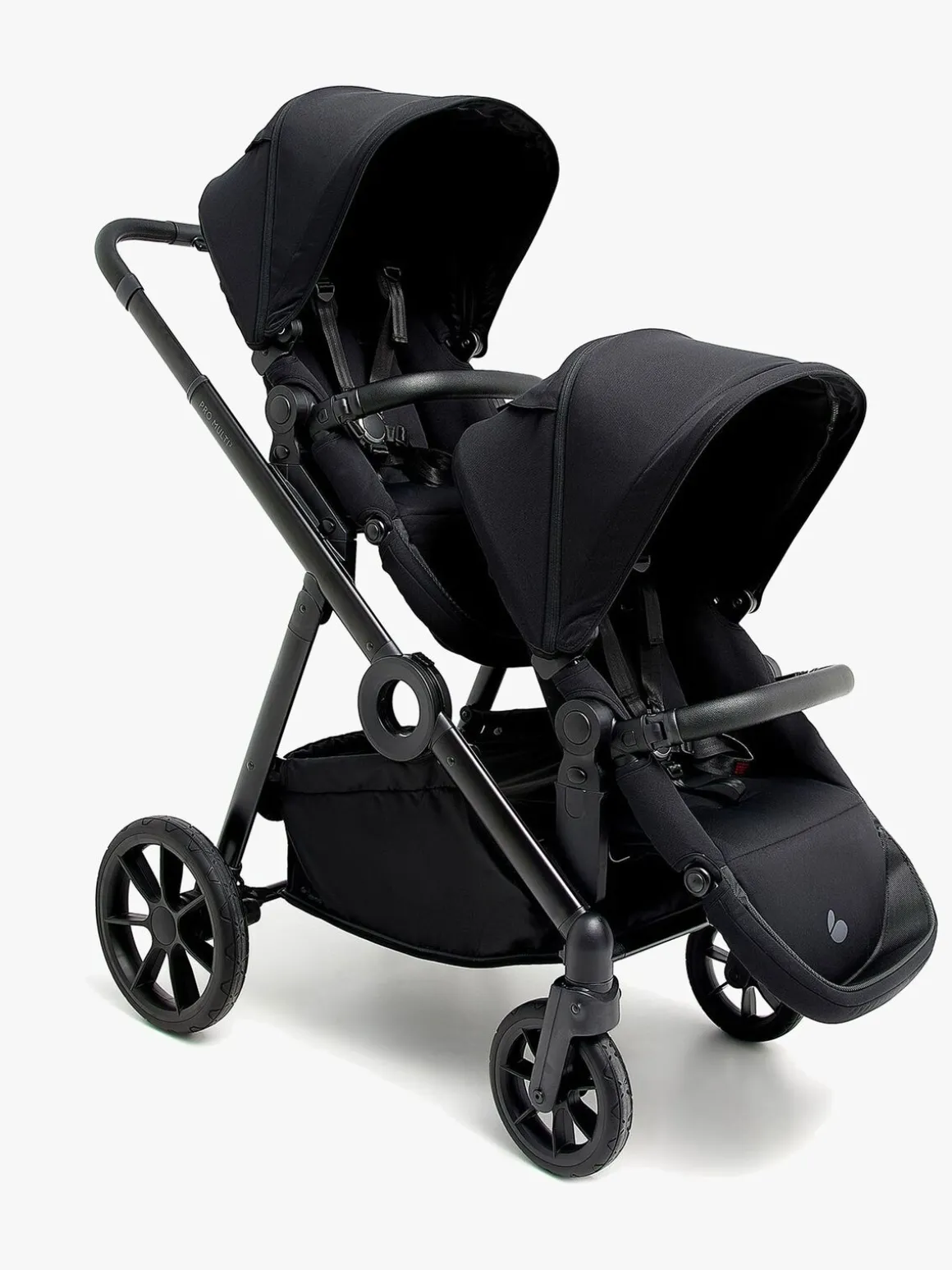 Beemoo Pro Multi 2 Søskendevogn, Coffee Black