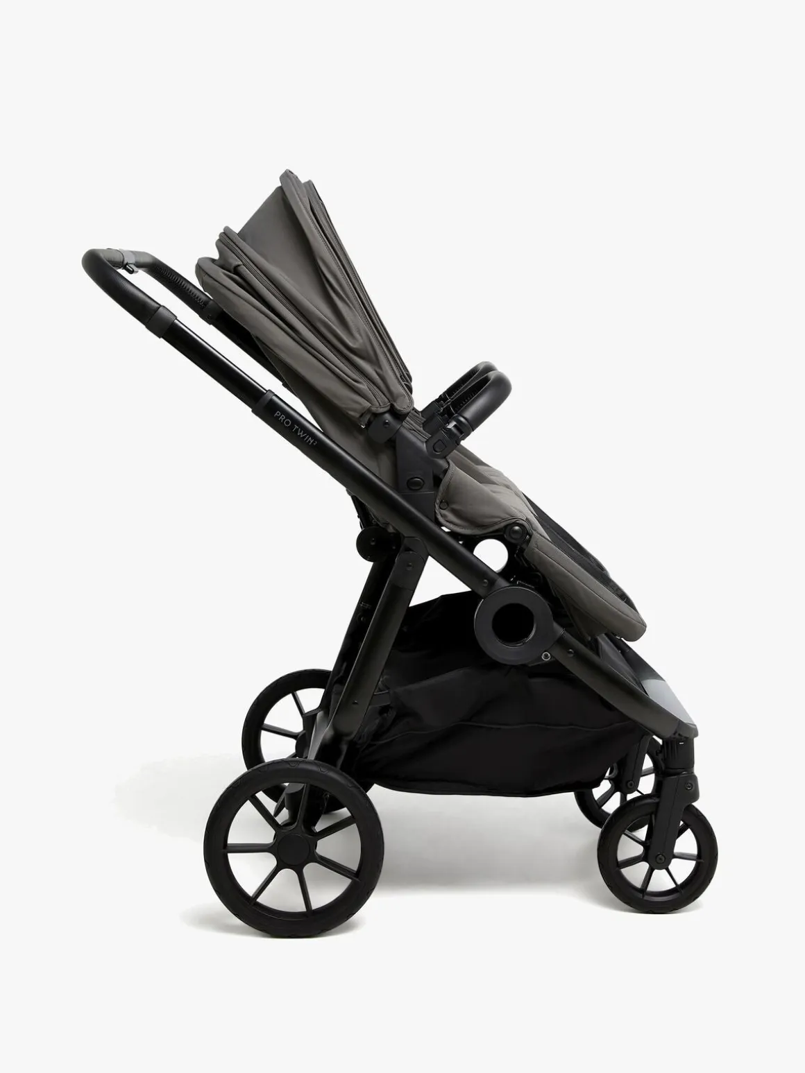 Beemoo Pro Twin 2 Søskendevogn, Mocha Grey