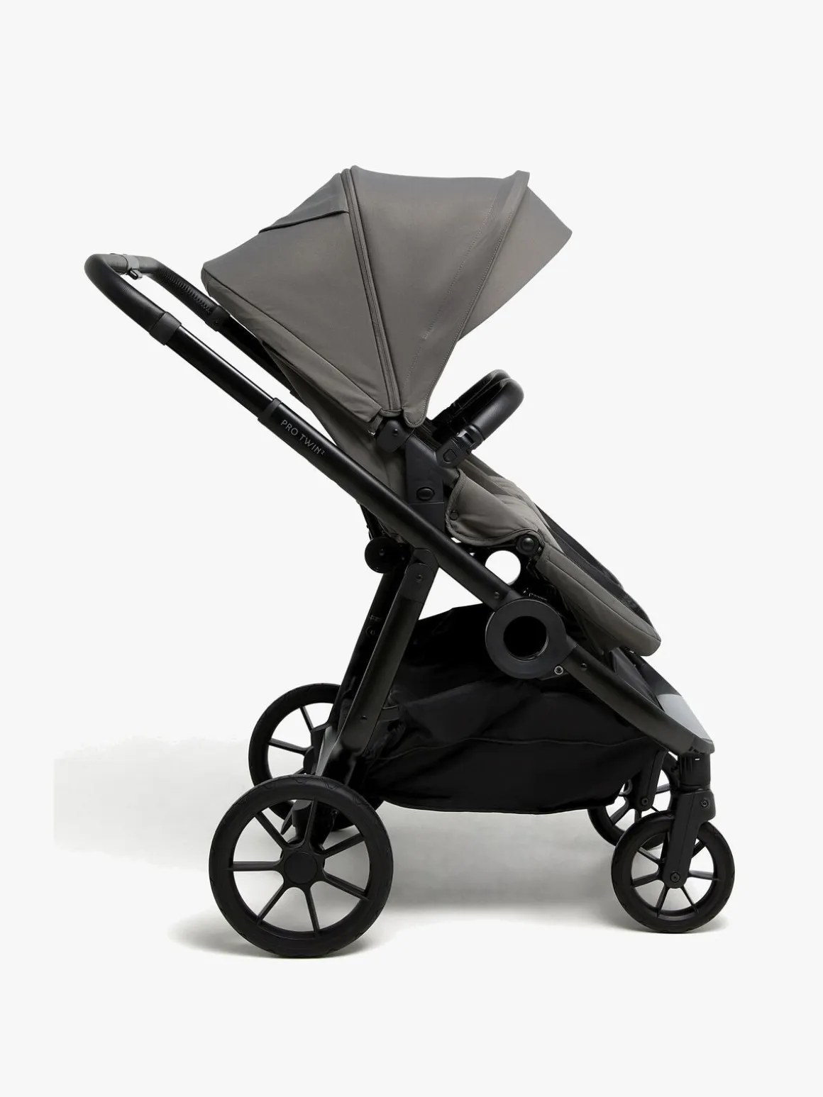 Beemoo Pro Twin 2 Søskendevogn, Mocha Grey