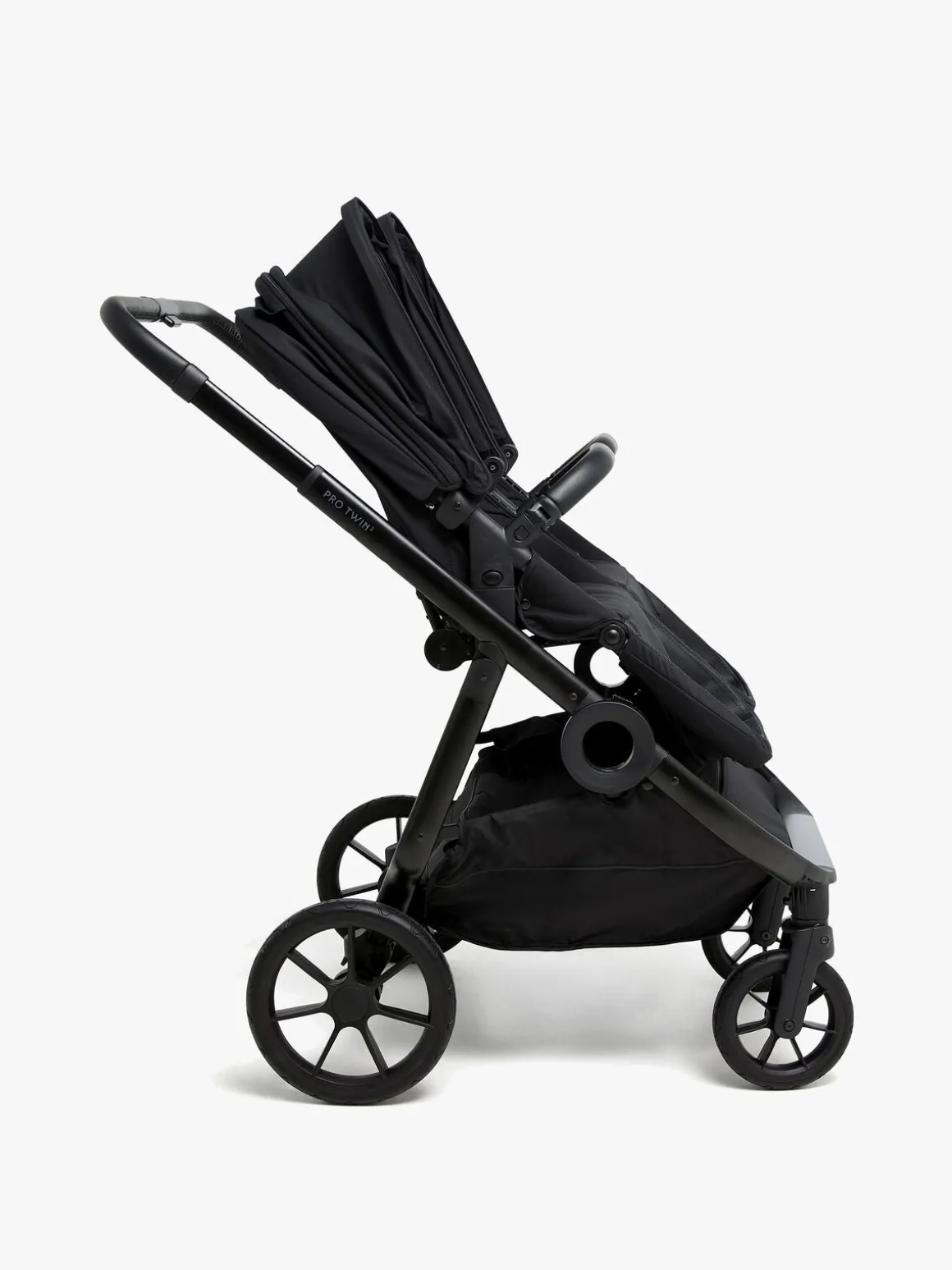 Beemoo Pro Twin 2 Søskendevogn, Coffee Black