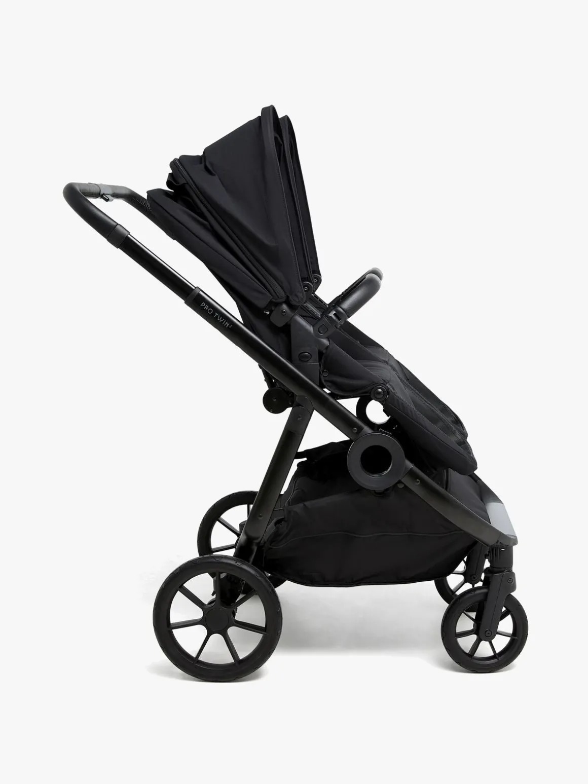 Beemoo Pro Twin 2 Søskendevogn, Coffee Black