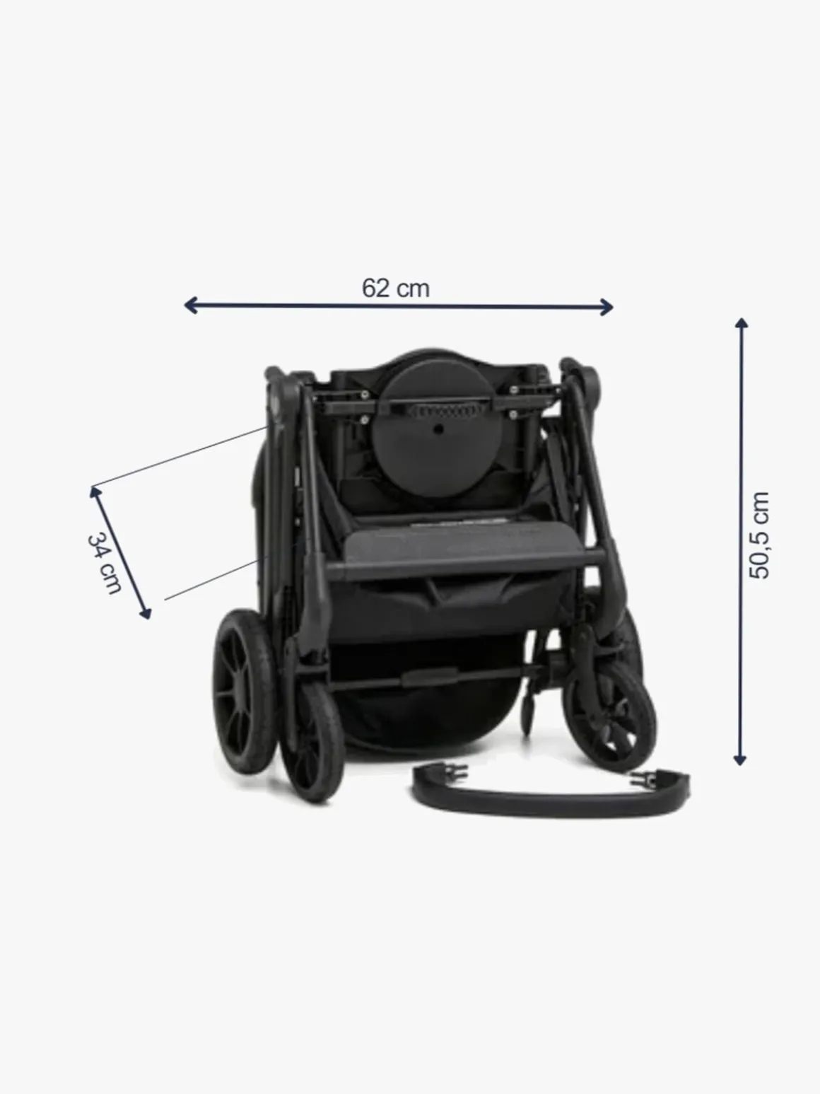 Beemoo Pro Twist Klapvogn, Coffee Black