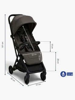 Beemoo Pro Venti Klapvogn, Mocha Grey