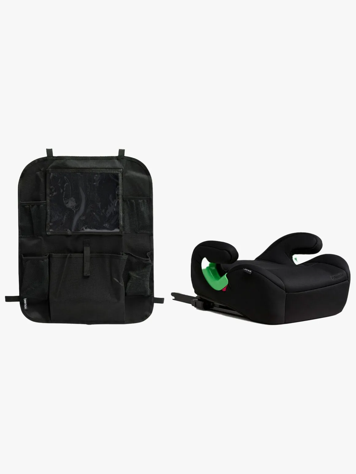 Beemoo Raise 2 i-Size Selepude ISOFIX inkl. Beemoo Smart Organizer, Black Stone
