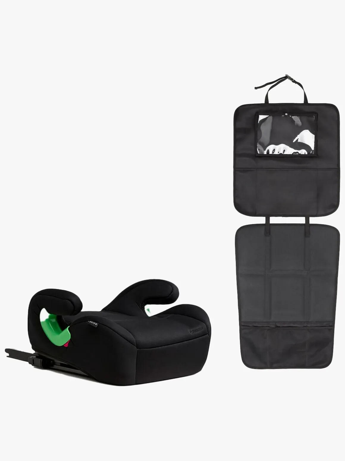 Beemoo Raise 2 i-Size Selepude ISOFIX inkl. Beemoo 3-i-1 Sædebeskytter, Black Stone/Black