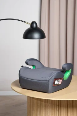 Beemoo Raise 2 i-Size Selepude inkl. Beemoo Deluxe Sædebeskytter med Opbevaring, Mineral Grey