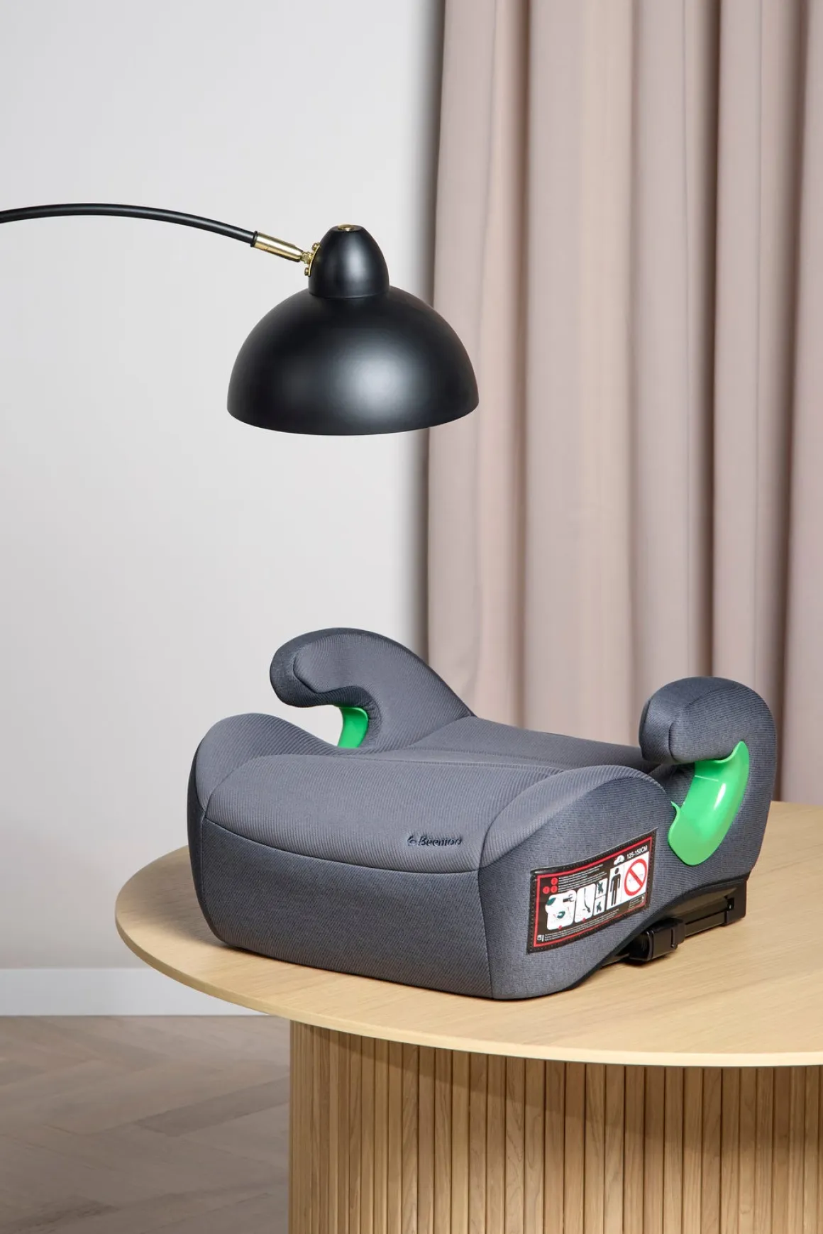 Beemoo Raise 2 i-Size Selepude ISOFIX inkl. Beemoo Smart Organizer, Mineral Grey