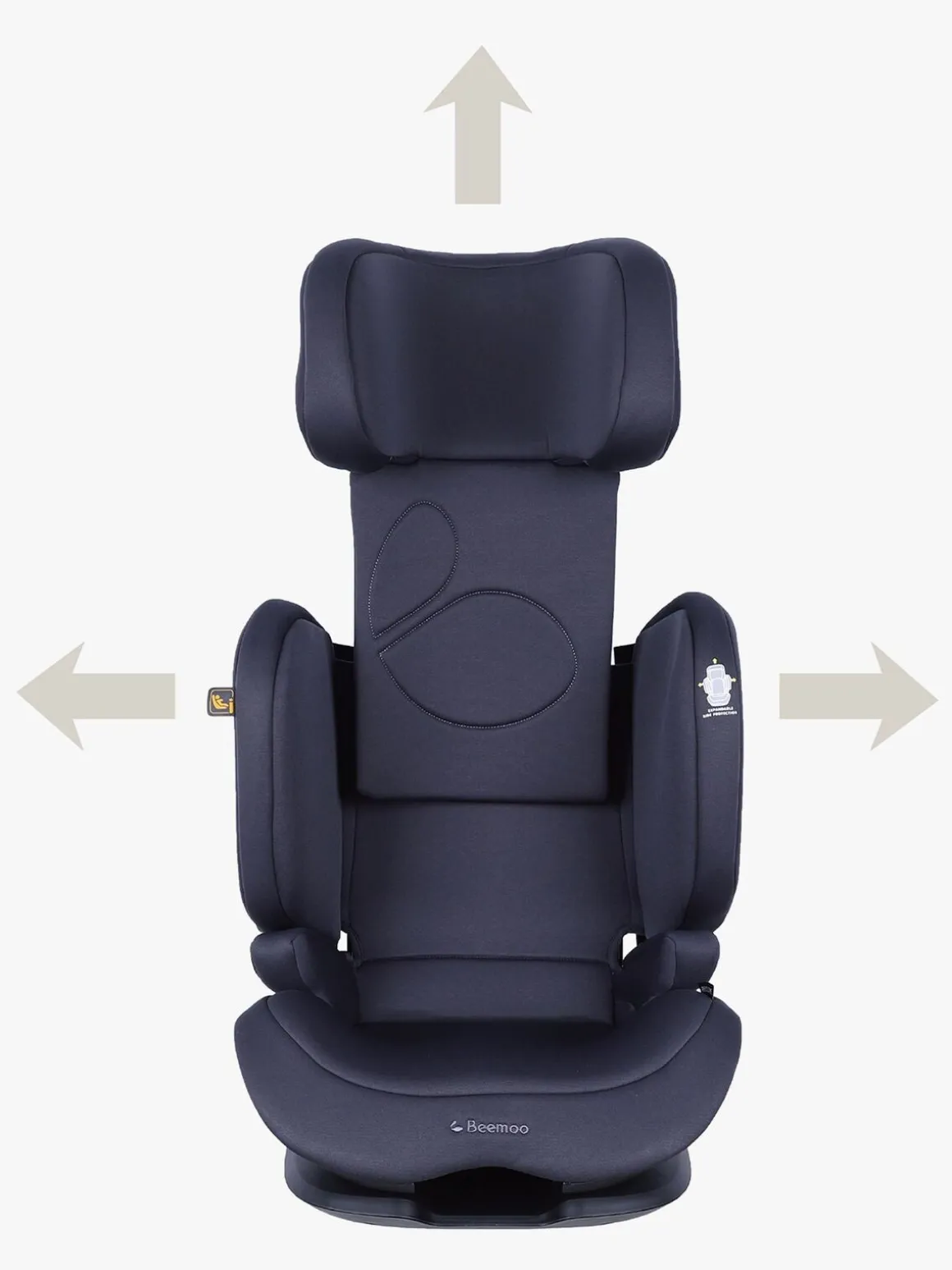 Beemoo Recline i-Size Autostol, Anthracite