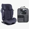 Beemoo Recline i-Size Autostol inkl. Deluxe Sædebeskytter med Opbevaring, Anthracite