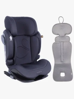 Beemoo Recline i-Size Autostol inkl. Ventilerende Hynde, Anthracite/Grey
