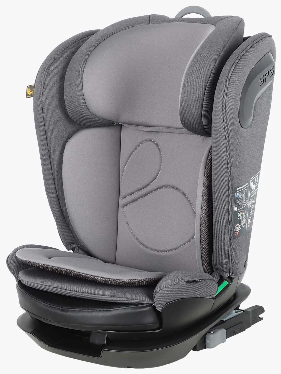 Beemoo Reform ISOFIX Autostol inkl. Smart Organizer, Mineral Grey