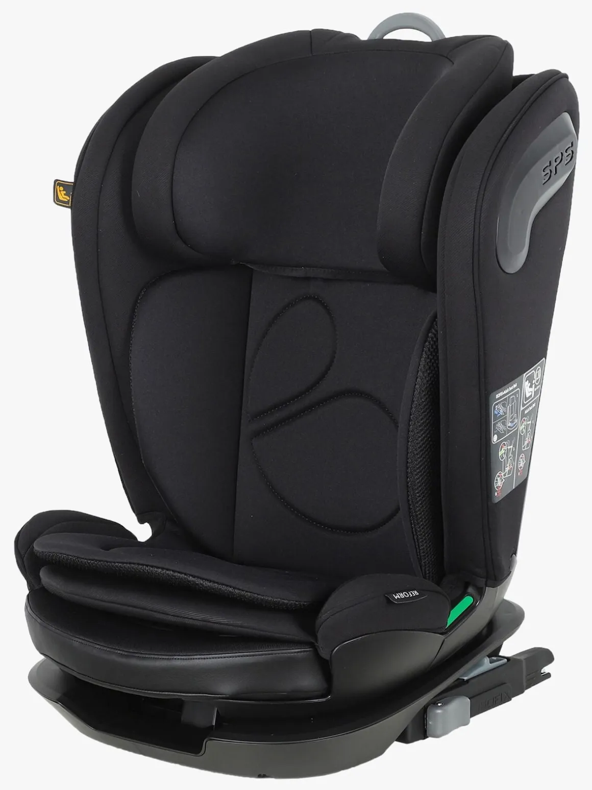 Beemoo Reform ISOFIX Autostol inkl. Smart Organizer, Black Stone