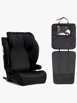 Beemoo Ride i-Size Autostol ISOFIX inkl. Beemoo 3-i-1 Sædebeskytter, Black Stone/Black