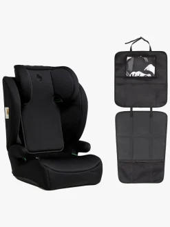 Beemoo Ride i-Size Autostol inkl. Beemoo 3-i-1 Sædebeskytter, Black Stone/Black