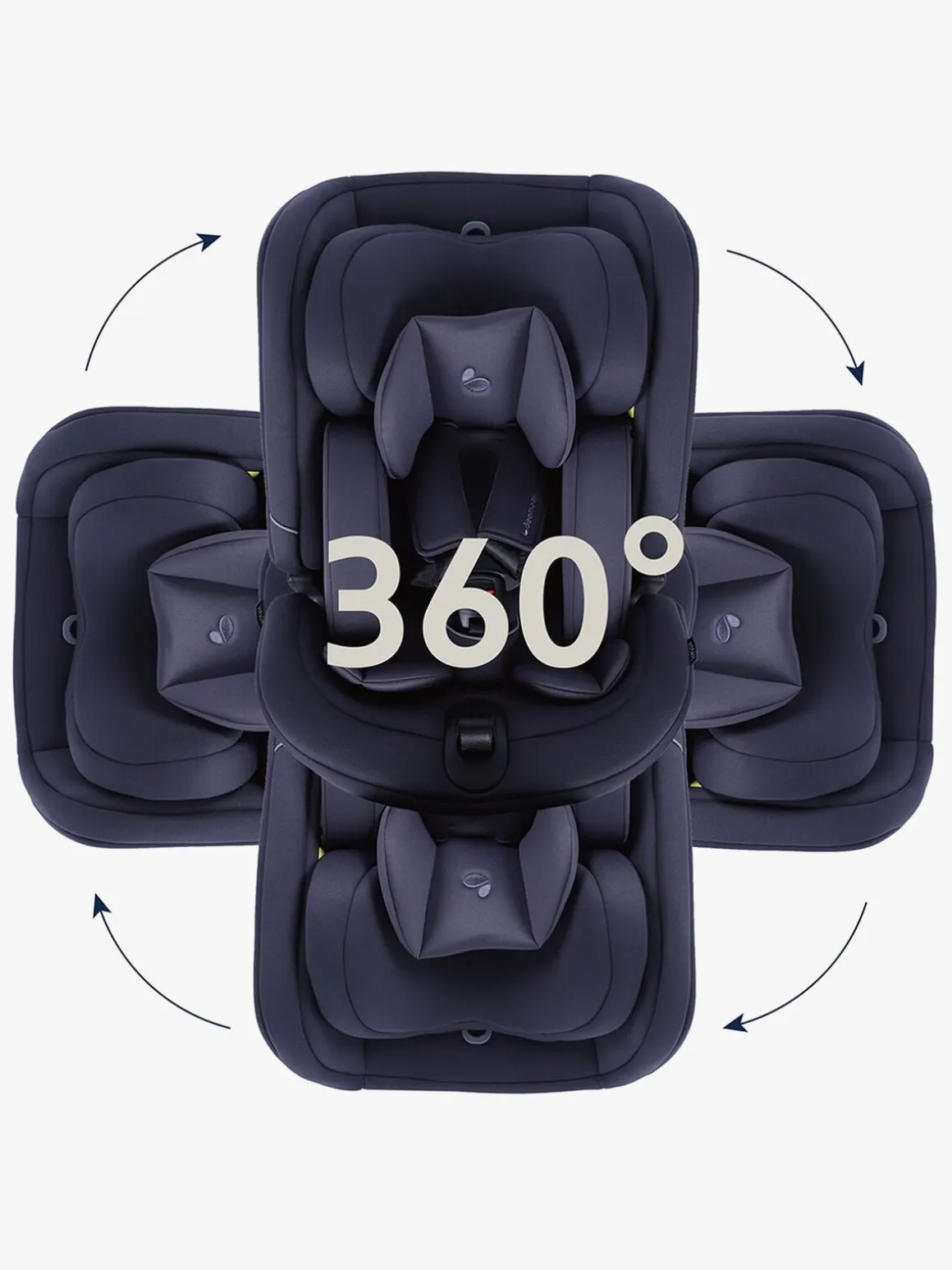 Beemoo Rotate i-Size Autostol, Anthracite