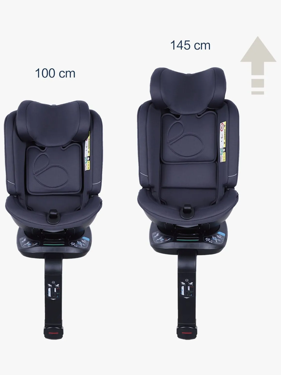 Beemoo Rotate i-Size Autostol, Anthracite
