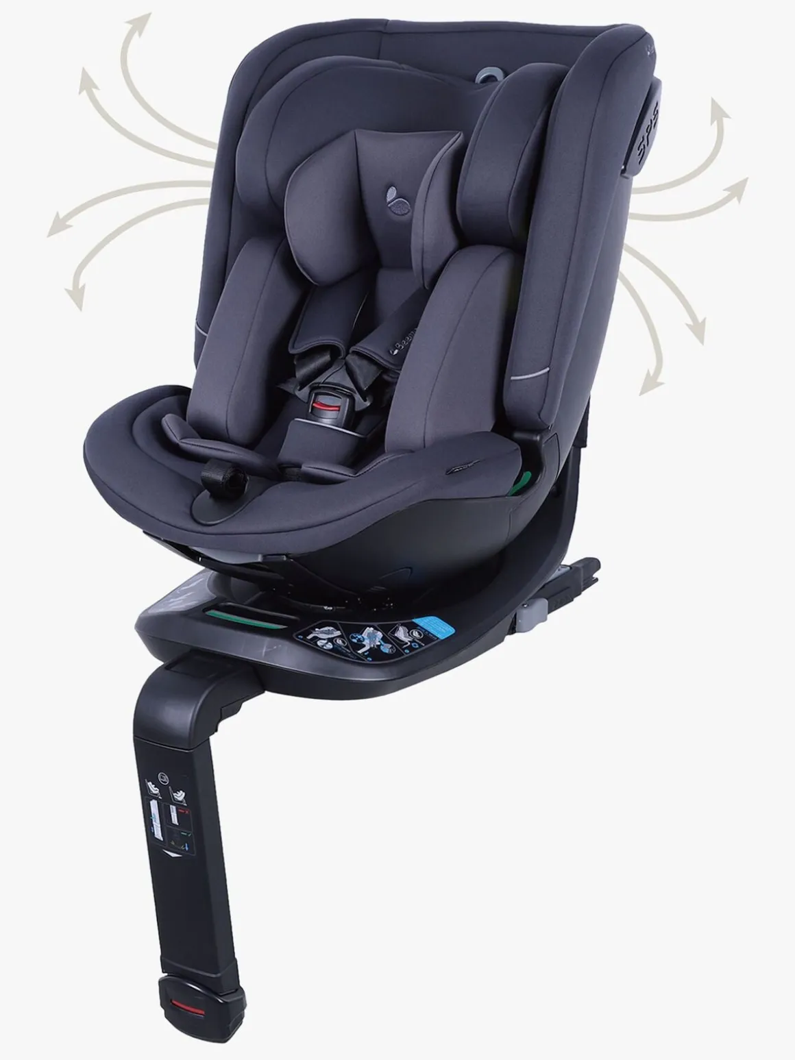 Beemoo Rotate i-Size Autostol, Anthracite