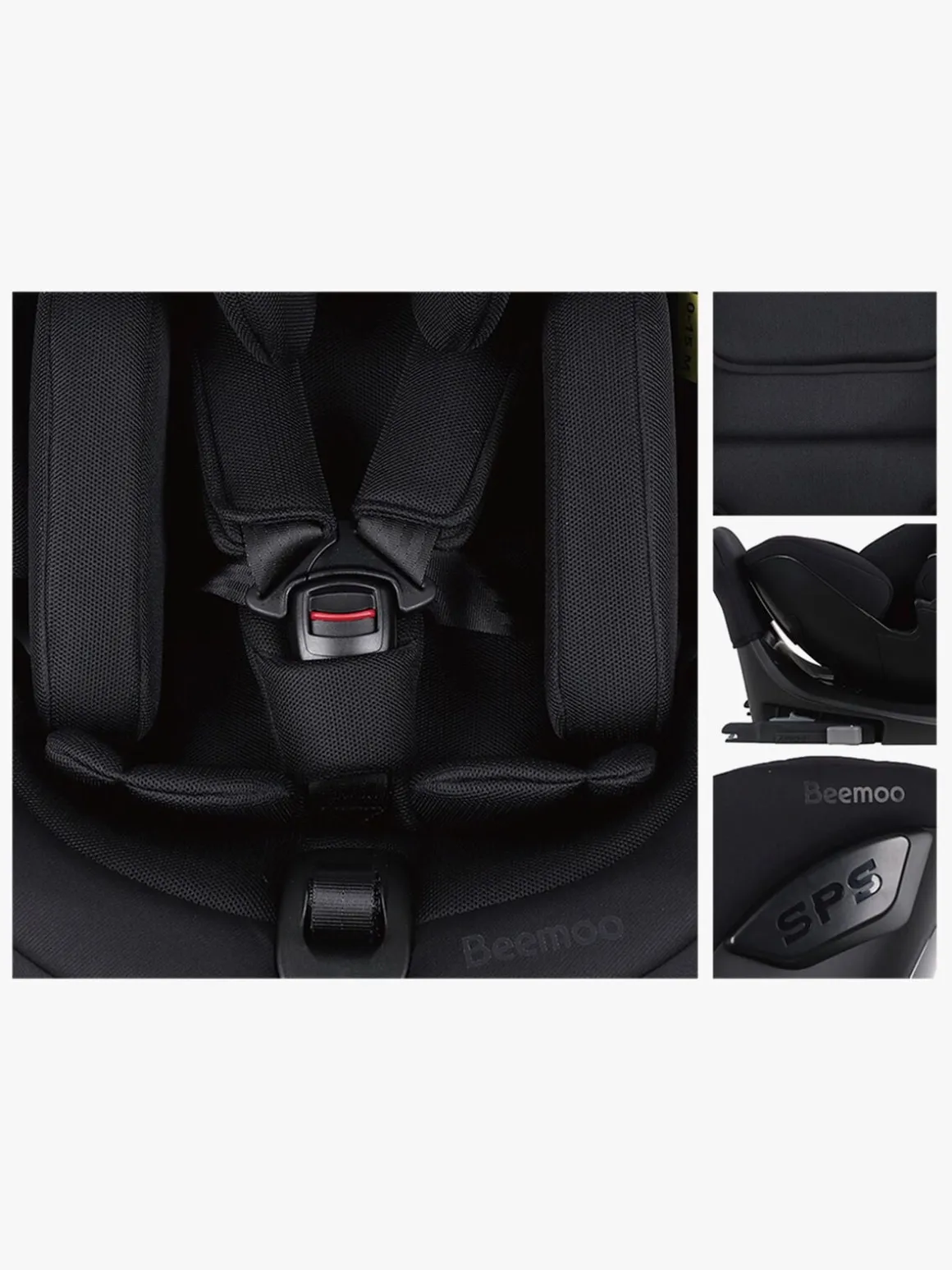 Beemoo Rotate i-Size Autostol, Black Mesh