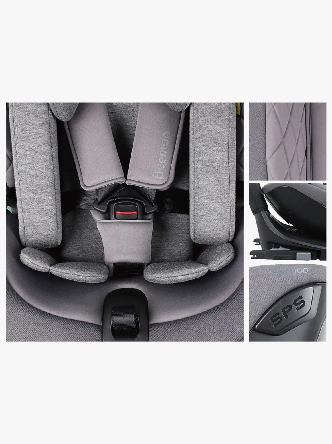 Beemoo Rotate i-Size Autostol, Mineral Grey