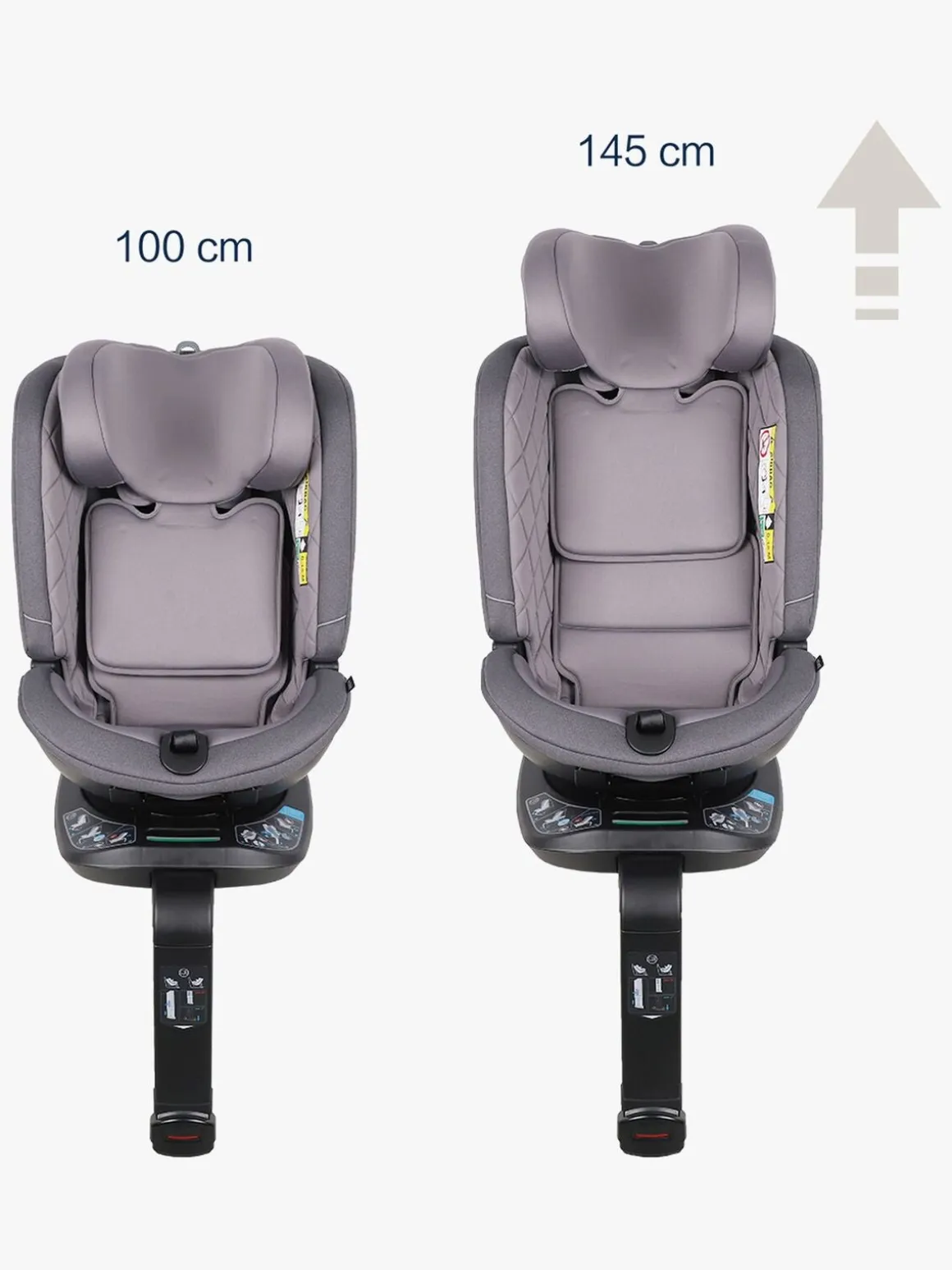 Beemoo Rotate i-Size Autostol, Mineral Grey