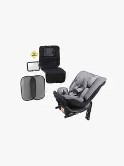 Beemoo Rotate i-Size Vendbar Autostol Inkl. Tilbehørspakke, Mineral Grey