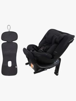 Beemoo Rotate i-Size Vendbar Autostol inkl. Ventilerende Hynde, Black Stone/Antracit