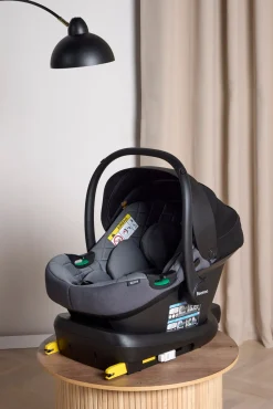 Beemoo Route i-Size Autostol Baby inkl. ISOFIX-base & Tilbehør, Mineral Grey