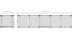 Beemoo SAFE Protect Skruegitter/rumdeler 5 Sektioner, White