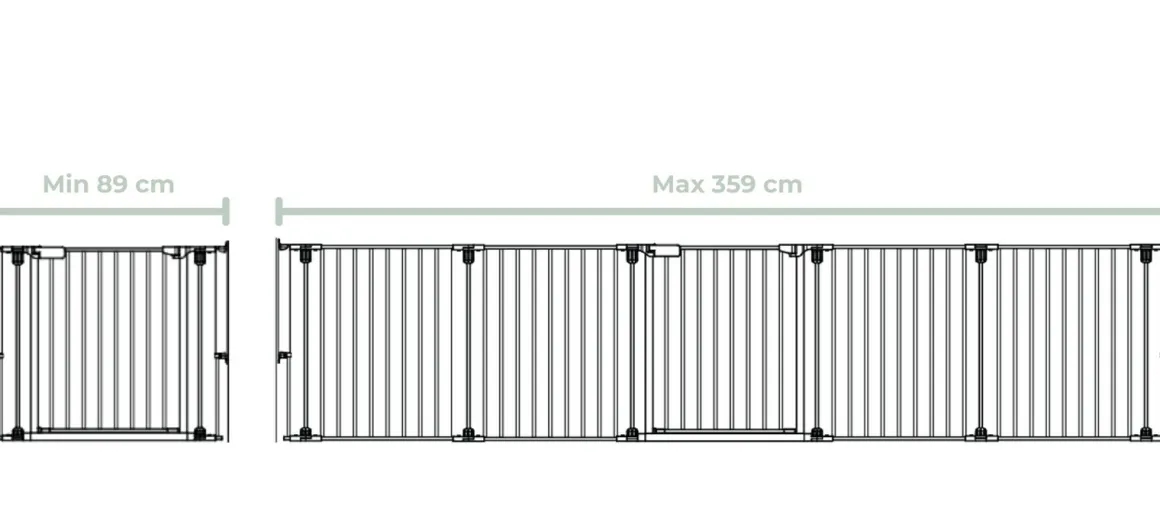 Beemoo SAFE Protect Skruegitter/rumdeler 5 Sektioner, White