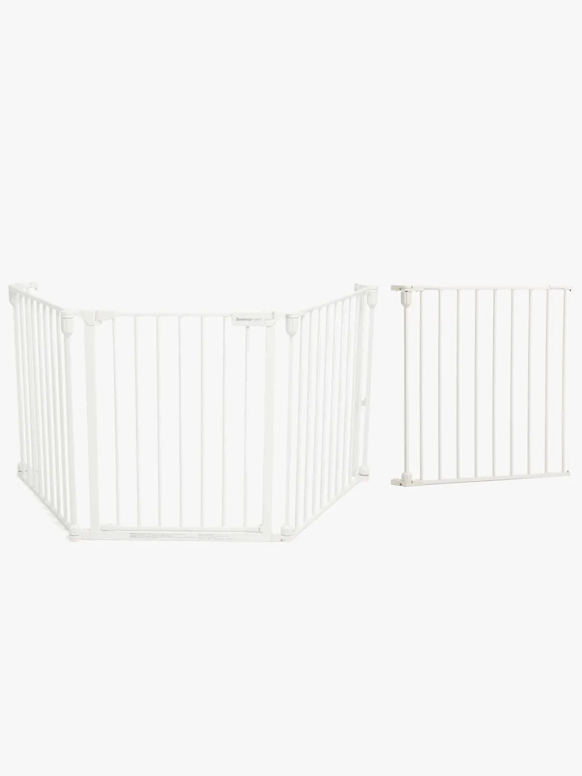 Beemoo SAFE Protect Skruegitter/rumdeler 3 Sektioner inkl. Forlængerdel 60 cm, White