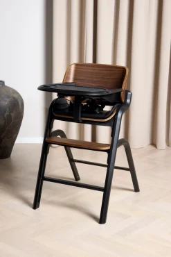 Beemoo Selection Life Højstol inkl. Skråstol, Walnut/Grey