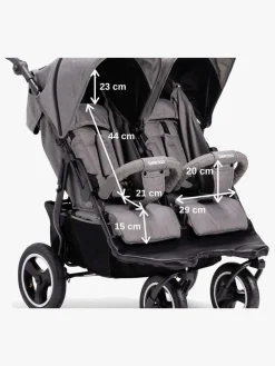 Beemoo Swing Søskendevogn, Grey Melange