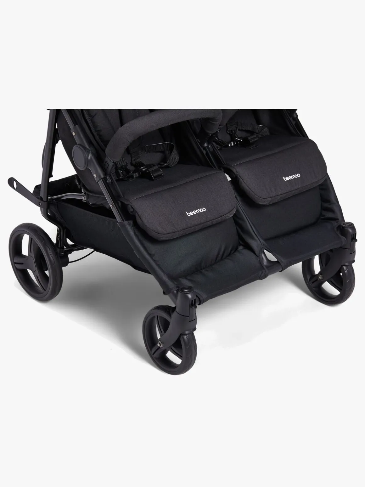 Beemoo Twin Shopper Søskende- & Tvillingevogn, Black Mélange