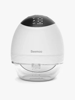Beemoo CARE Wearable LED Elektrisk Brystpumpe Single inkl. Modermælksposer Modermælksflaske & Opbevaringstaske