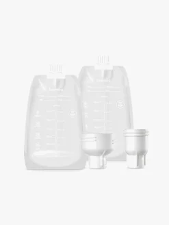 Beemoo CARE Wearable LED Elektrisk Brystpumpe Single inkl. Modermælksposer Modermælksflaske & Opbevaringstaske