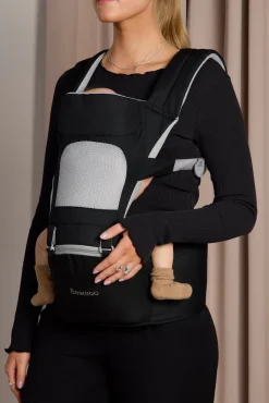 Beemoo CARE Carry Comfort Air Bæresele inkl. Regnslag, Black