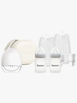 Beemoo CARE Wearable Elektrisk Brystpumpe Single inkl. Modermælksposer Modermælksflaske & Opbevaringstaske