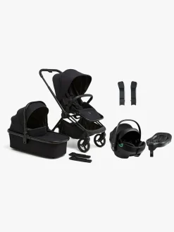 Beemoo One Duovogn inkl. Axkid GOKID Autostol Baby & Base, All Black/Coastal Storm Black