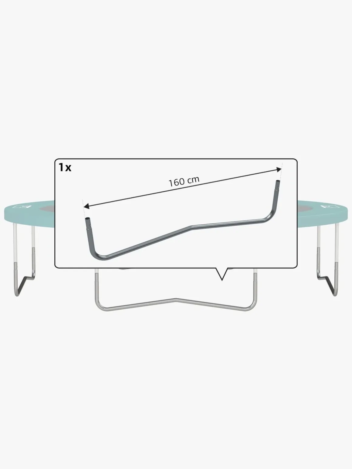 BERG Reservedel Favorit W-ben 380 160 cm